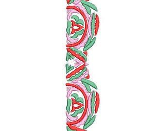 Floral Embroidery Design, Caftan, Jellaba  Embroidery Machine, Traditional Moroccan Embroidery, Digital Flower Embroidery Machine, PES.