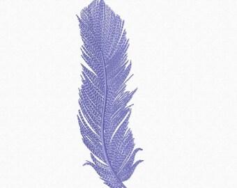 Feather Embroidery Pattern, Plume Embroidery Design, Digital Embroidery Machine, Instant Downlod.