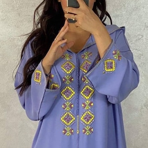 Tunisian Embroidery Design, Caftan, Jellaba  Embroidery Machine, Abaya Embroidery, Digital Embroidery Machine, PES.