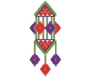 Flower's Embroidery Pattern, Machine Embroidery Design, Digital Embroidery Pattern, flower cadge Embroidery Design.