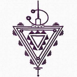Fibula Symbol Embroidery Machine, Tazerzit Embroidery Design, Berber Symbol Embroidery File, Khalala Embroidery Pattern - Instant Download.