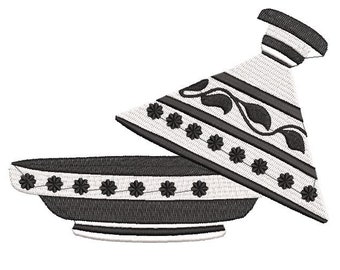 Moroccan Tajine Embroidery Design, Moroccan Kitchen Utensils Embroidery Pattern, Arabic Design Embroidery Machine, Instant Download