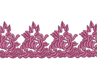 Flowers Embroidery Design, Caftan, Jellaba  Embroidery Machine, Traditional Moroccan Embroidery, Digital Flower Embroidery Machine, PES.
