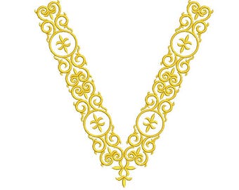 Caftan Embroidery Design, Vintage Embroider Caftan, Moroccan; Arabic Embroidery Design, Caftan Nick Embroidery Pattern.
