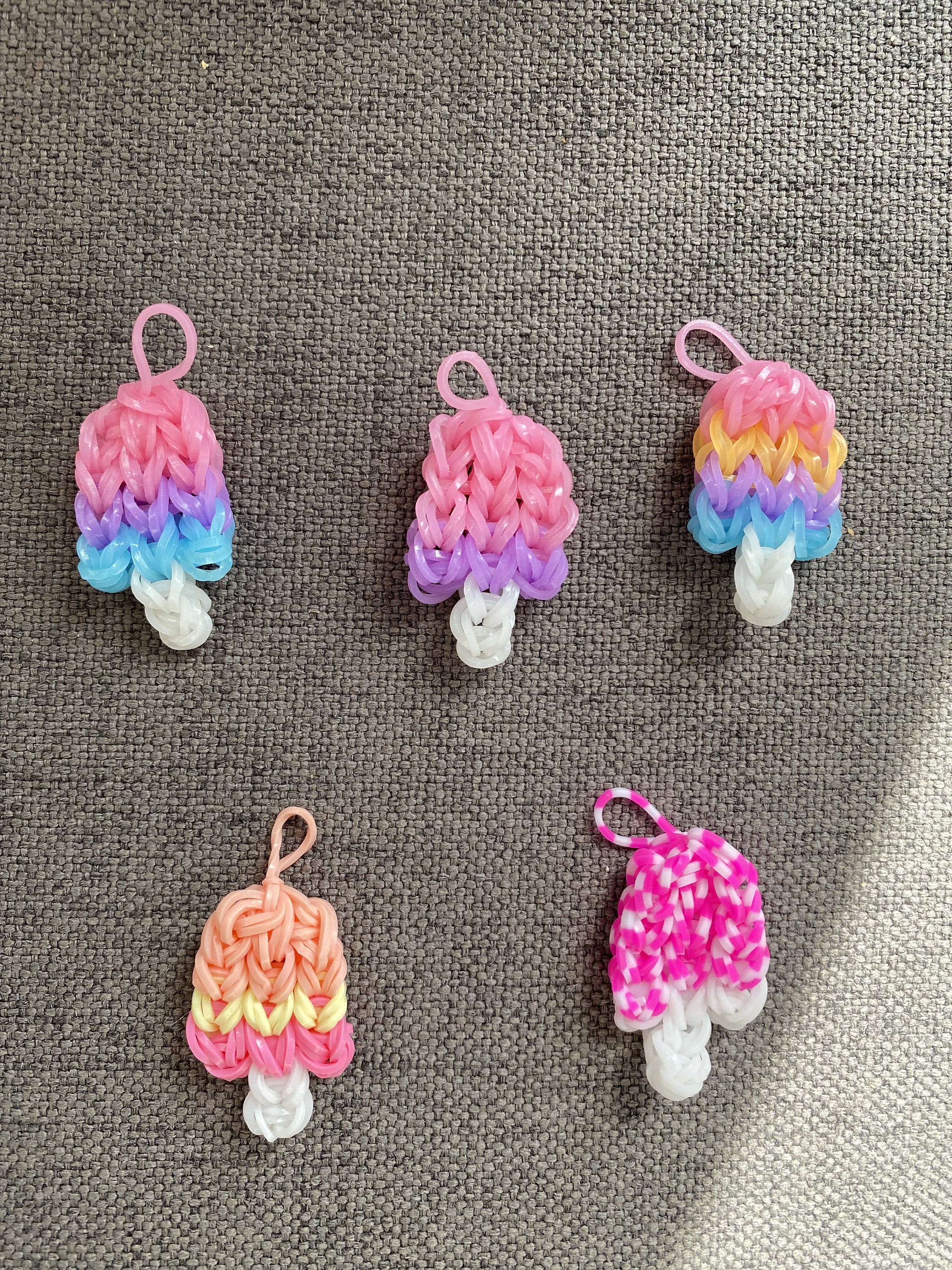 Rainbow Loom Water Bottle/cell Phone Charm for Owalas and Yetis Gummy Bear  Hug Loops and Candy Beads 