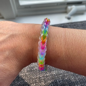 Double rainbow shop loom bracelet