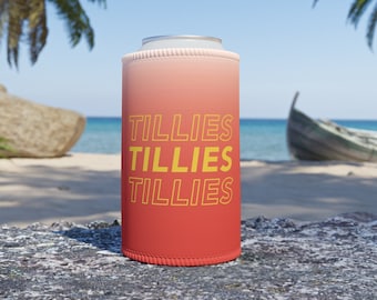 Tillies Tillies Tillies Stubby Holder perfect for Australian Football Matildas Soccer Fans - Melon Can Holder/Beer Koozie