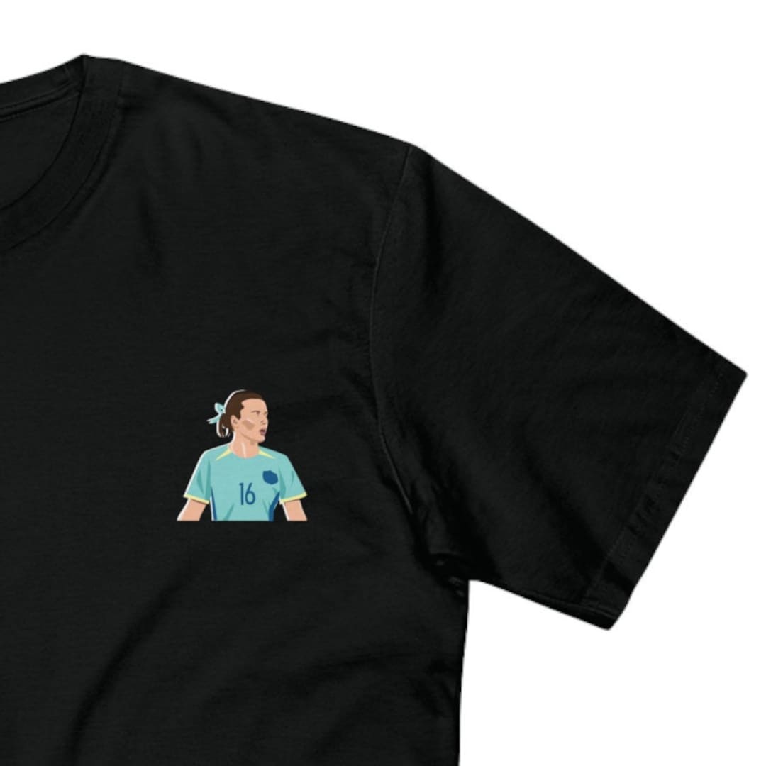 Buy Hayley Raso Teal Australian Football Tillies Black T-shirt Perfect for  Fans of Raso the Matildas Women's World Cup Front Only Graphic Tee Online 