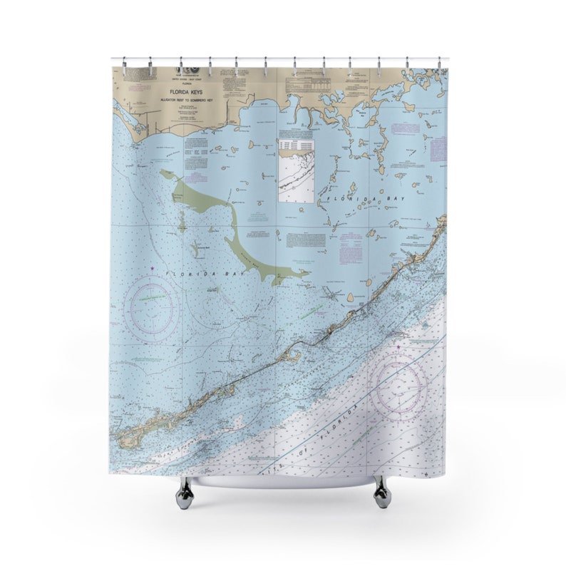 Florida Keys Nautical Map Themed - Il 794xN.6070399091 Fr3a 
