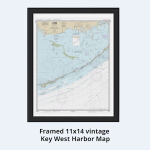 Florida Keys Map From Miami to Key West Wall Art Map of Florida Keys ...