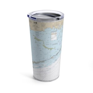 Nautische kaart Florida Keys - beker 20oz