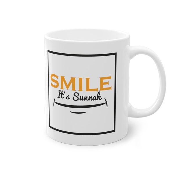 Ramadan 2024 SMILE It's Sunnah Coffee Mug - Gift Idea - Islam Standard Mug, 11oz