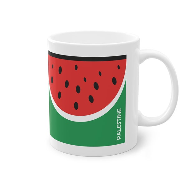 Watermelon Palestina Coffee Mug Colors of Freedom