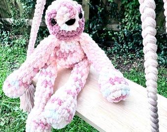 Shaker Sloth Sensory Fun & Playtime Joy - Crochet Sloth Plush – Chunky Plushie – Soft Animal Toy – Gift for Sloth Lovers