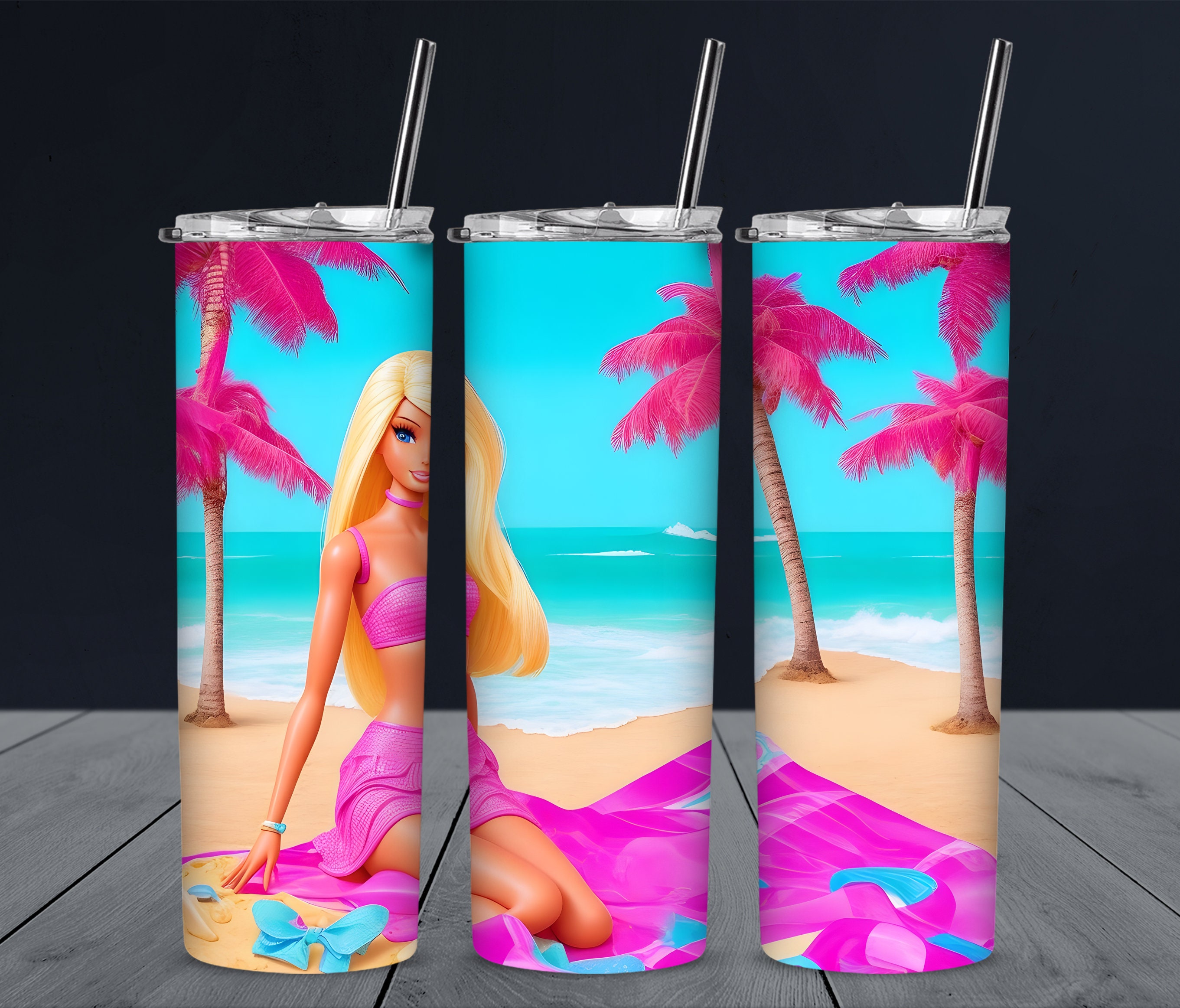 Barbie Louis Vuitton 3D Puff design for 20oz tumbler LV Shalini Design  Webstore