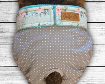 Custom-made heat trousers for dogs “Bunch of Roses”