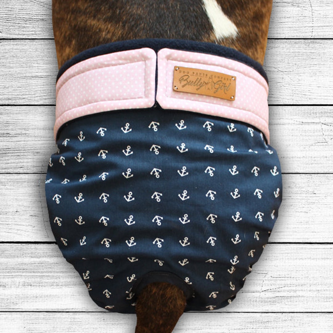 Custommade Heat Trousers for Dogs anchors on Blue Etsy