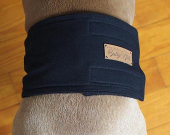 Custom-made male dog armband / male dog belt - BLACK