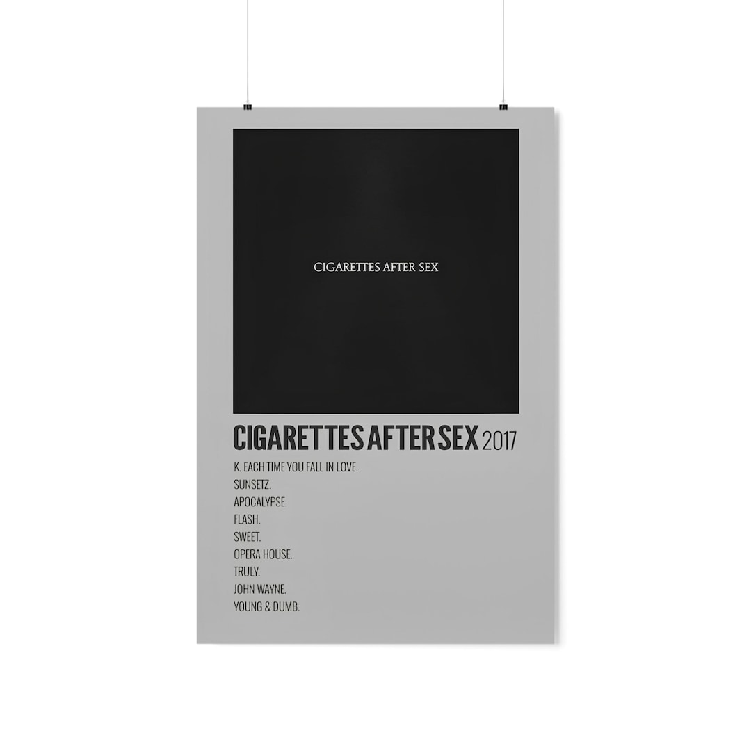 Cigarettes After Sex Poster Cigarettes After Sex Album Etsy