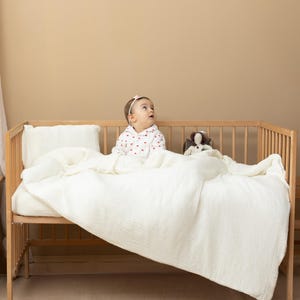 Muslin Bedding Set for Baby&Toddler–Soft Breathable Sheet,Duvet Cover and Pillowcase for Baby Toddler Child Kids,Baby Muslin Duvet Cover Set