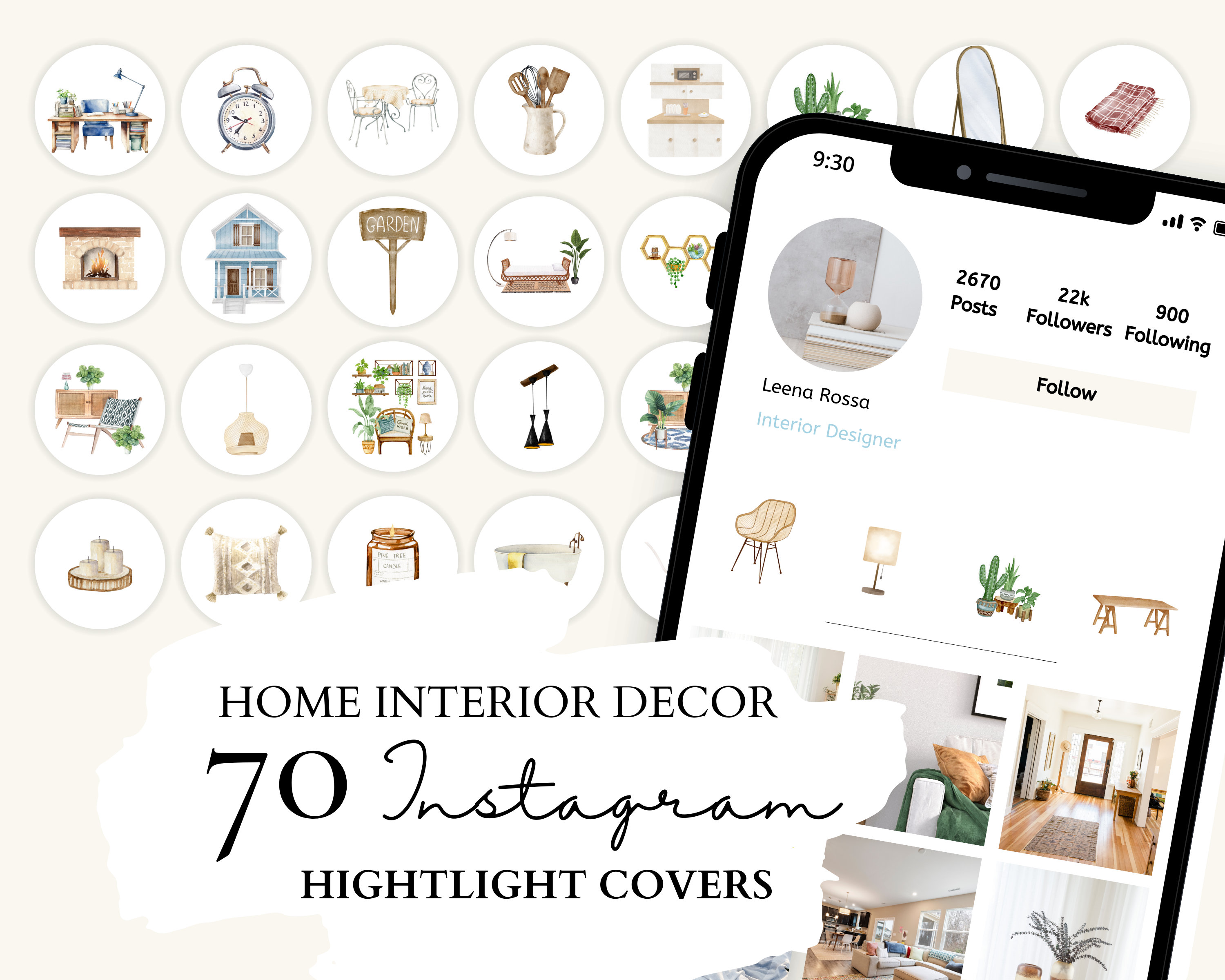 Home Interior Design Instagram Highlight Covers | 70 Home Interior ...