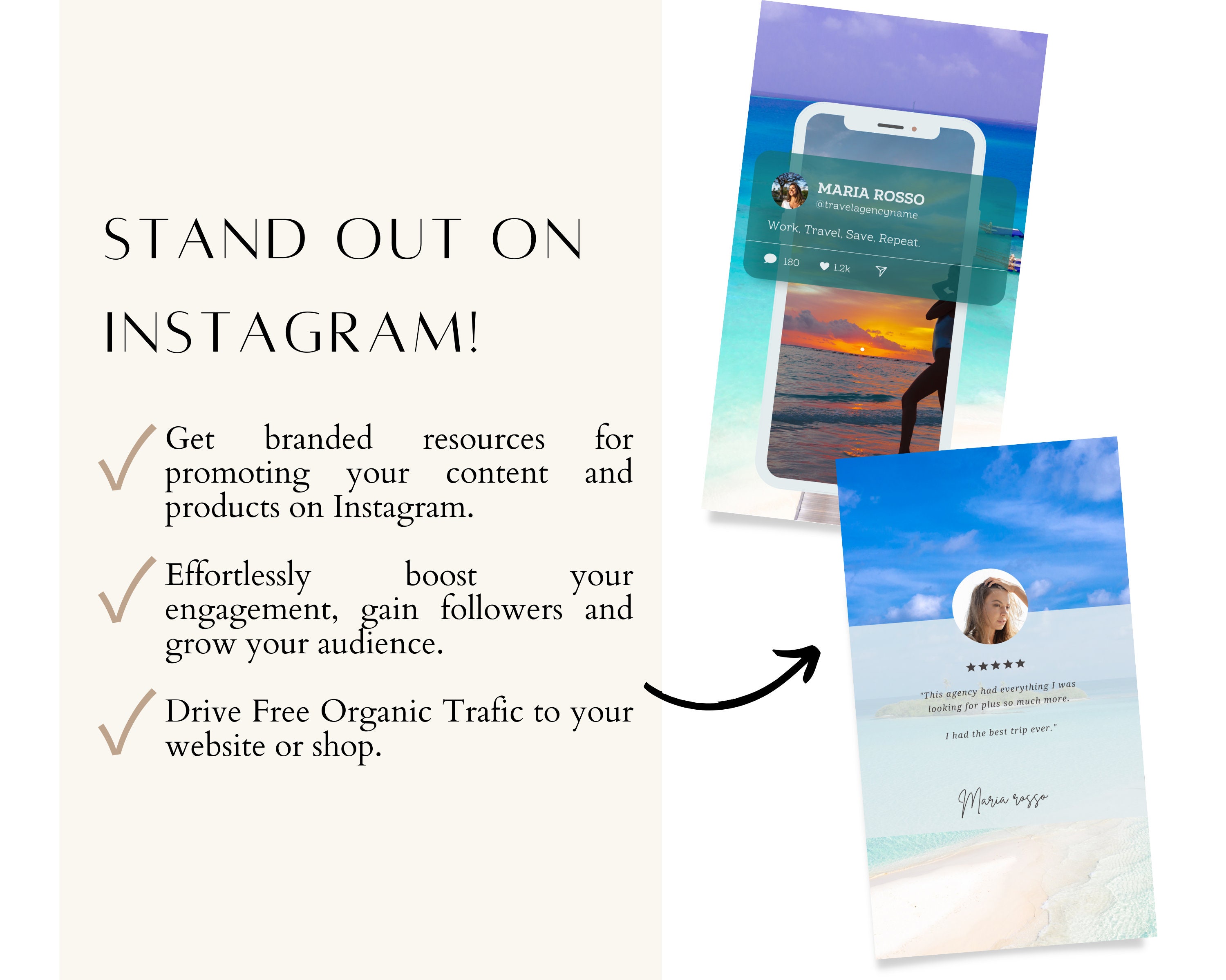 Travel Agent Instagram Story Templates| Canva Templates | 80 Travel ...