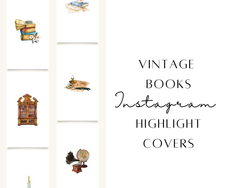 Books Instagram Highlight Covers Books Icons 30 Vintage Books