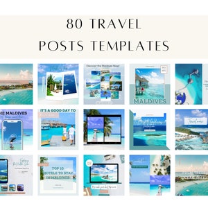 Travel Agent Instagram Templates | Instagram Canva Templates | +160 ...