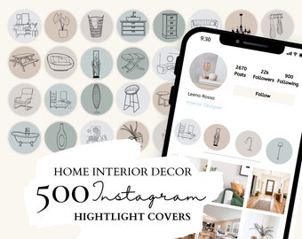 80 Home Interior Design Instagram Highlight Covers | Home Interior ...