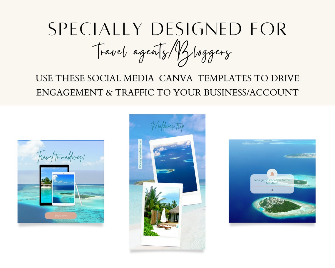Travel Agent Instagram Templates | Instagram Canva Templates | +160 ...