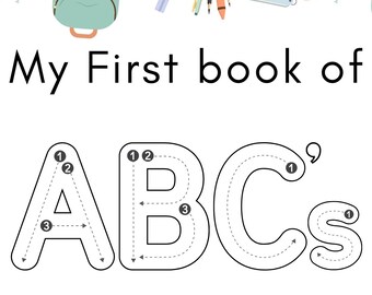 ABC Baby Shower Coloring Book | Keepsake Activity (Instant Download)