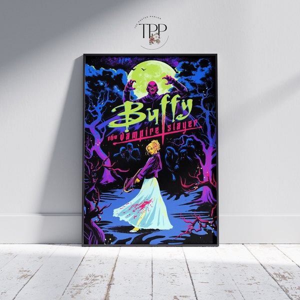 Buffy the Vampire Slayer Poster, Buffy Summers Wandkunst, Supernatural Drama TV-Serie, Fine Art Print