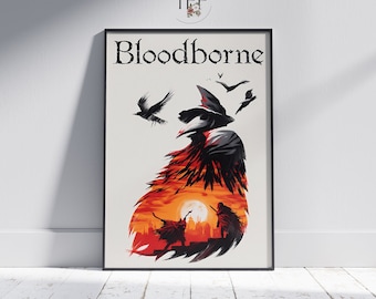 Bloodborne Game Poster: Fine Art Print, Gaming Room Decor