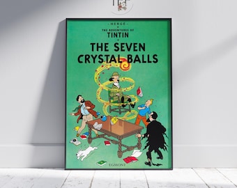 タンタンの冒険ポスター、エルジェの子供向けウォールアートプリント