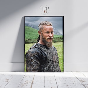 Ragnar Lothbrok Art Print: Vikings TV Show, Norse Mythology Decor