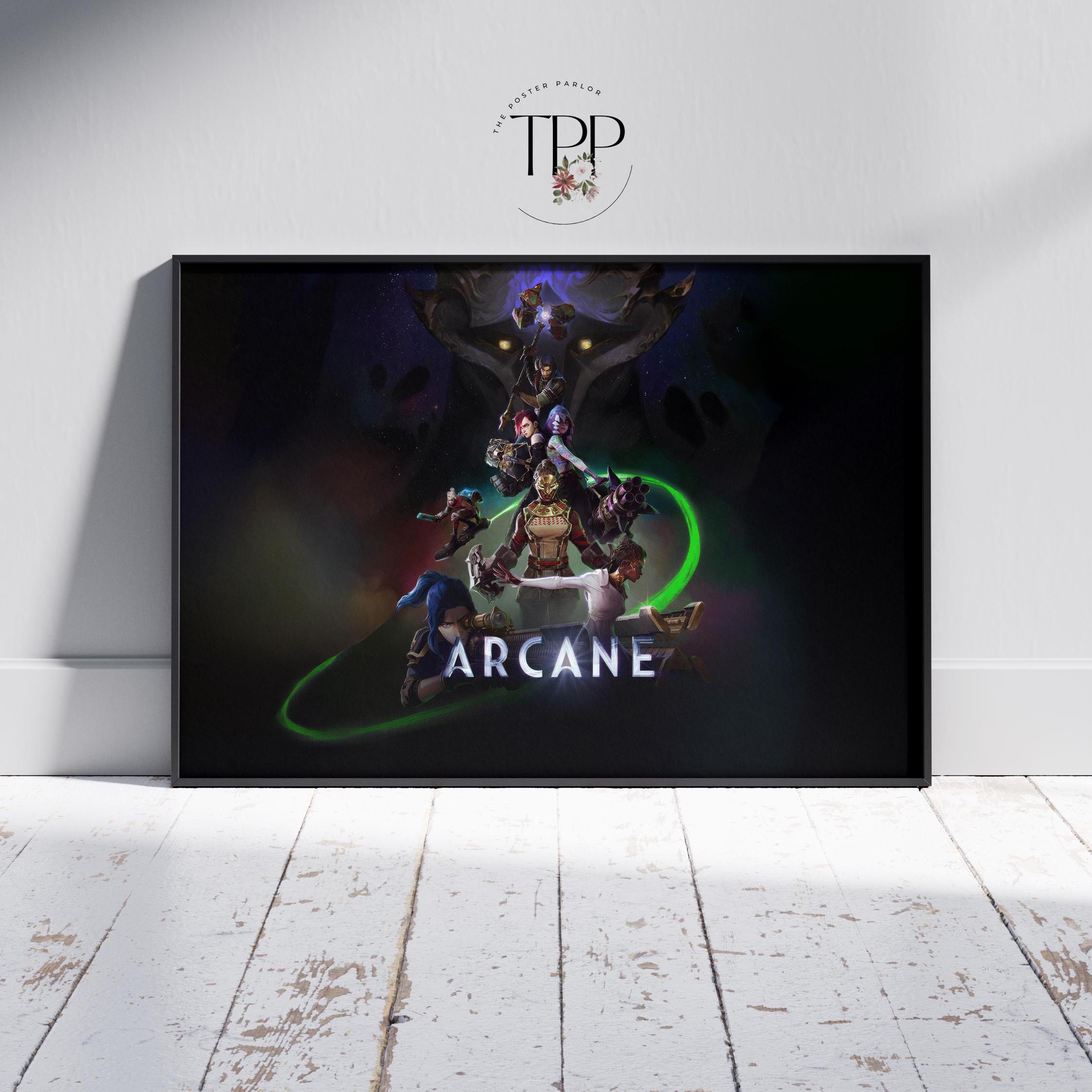 Arcane Poster, Iconic Characters Artwork, Animated Series Print, Home ...