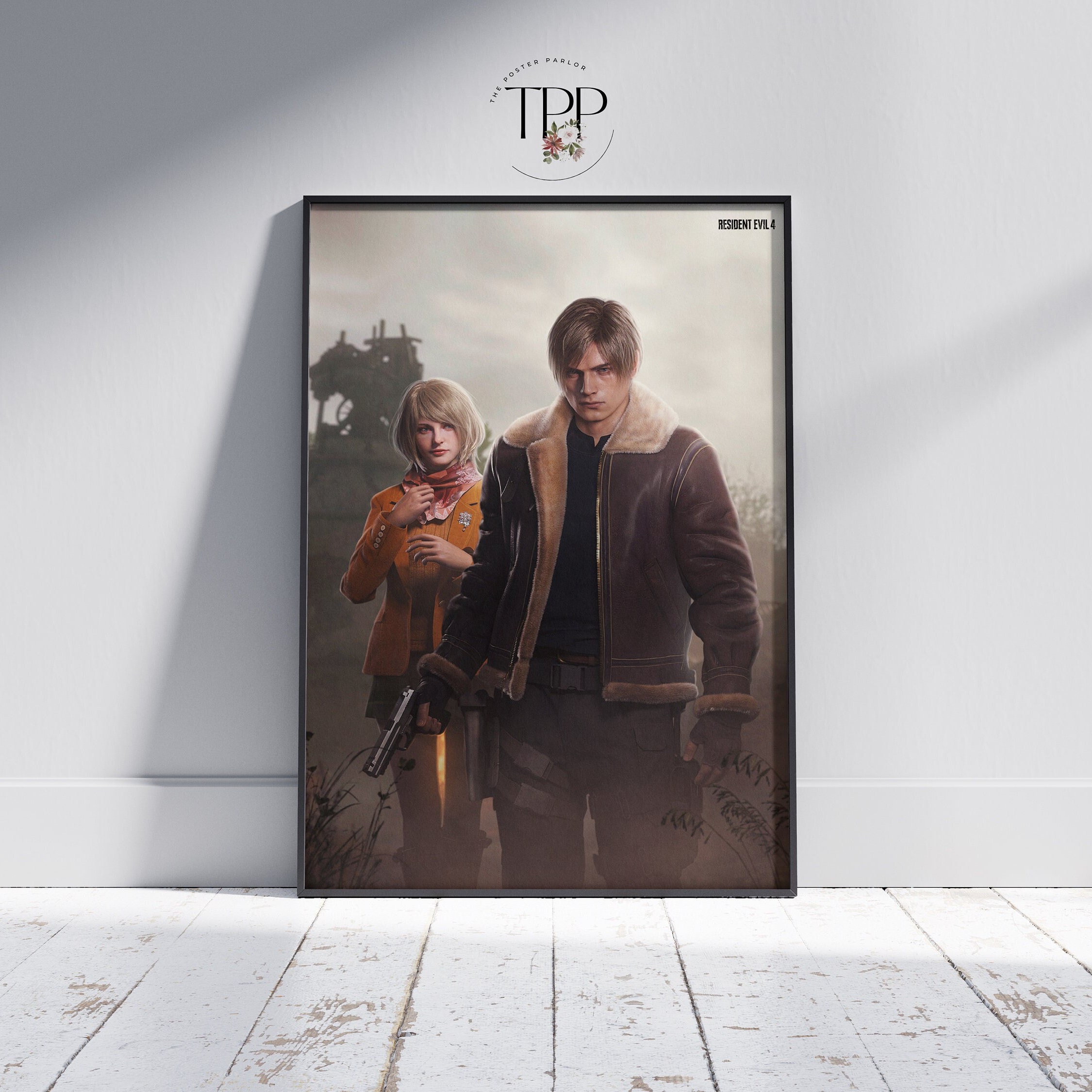 バイオハザード4』リメイクポスター：レオン・ケネディ ファイン