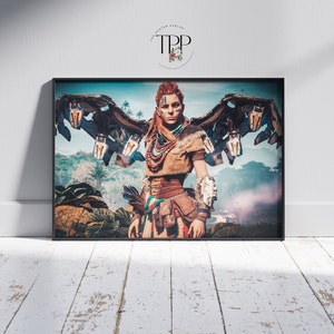 Horizon Zero Dawn ポスター、Aloy キャラクター アート、ビデオ ゲームの壁飾り、ファイン アート プリント、ゲーマーへのギフト