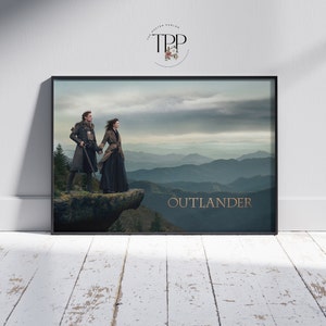 Póster de la serie de televisión Outlander, arte mural de Claire Randall, impresión de alta calidad, decoración de película dramática, regalo para fanáticos