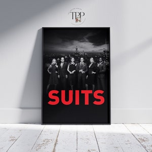 Passt TV-Serie Poster, Harvey Spectre Wandkunst, Drama Film Wohnkultur, hochwertiger Druck, Geschenk für Suits Fans