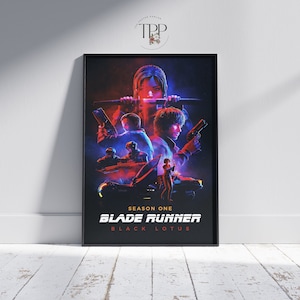 Blade Runner Black Lotus Poster, TV Series Art, Fan Gifts, Fine Art Print, Home Decor, Gift For Anime Fans