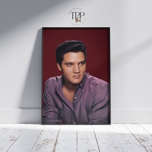 Elvis Presley Fine Art Poster: Rock&#39;n Roll Music Room Decor