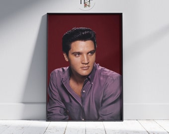 Poster artistico di Elvis Presley: decorazione per la stanza dedicata alla musica rock'n roll
