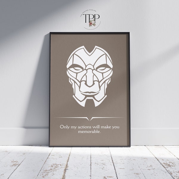 League of Legends Characters Poster, Jhin Illustrator Wall Art, Handmade Digital Art, Gaming Room Decor, Gift for Lol Fans