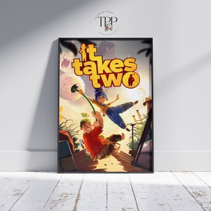 It Takes Two ポスター、ゲーム デザイン ウォール アート、ゲーム ルームの装飾、ファイン アート プリント、ゲーマーへのギフト