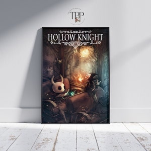 Hollow Knight ゲームポスター、Hallowest ウォールアート、ファインアートプリント、インディーゲームの装飾、ゲーマーへのギフト