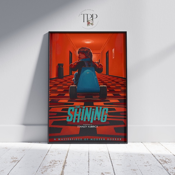The Shining Poster, Horror Movie Wall Art, Stephen King, Cinema Room Decor, Gift for Film Buffs