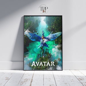 Avatar Movie Poster, The Way of the Water Wall Art, Cinema Room Decor, Fine Art Print, Gift for Avatar Lovers