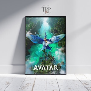 Gesichtsmaske Film Poster, Der Weg des Wassers Wandkunst, Kino Dekor, Fine Art Print, Geschenk für Avatar-Liebhaber