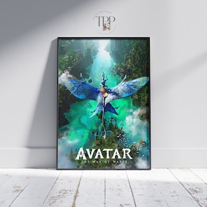 Avatar Movie Poster, The Way of the Water Wall Art, Cinema Room Decor, Fine Art Print, Gift for Avatar Lovers